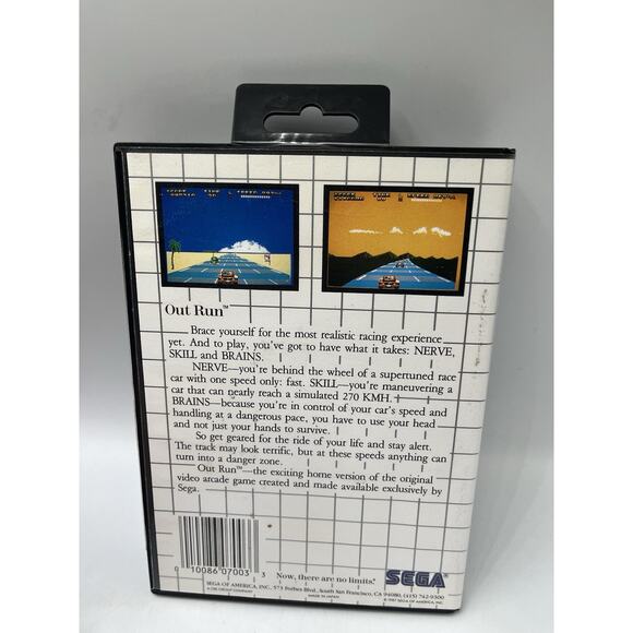 Out Run (Sega Master, 1987) CIB - Picture 2 of 9
